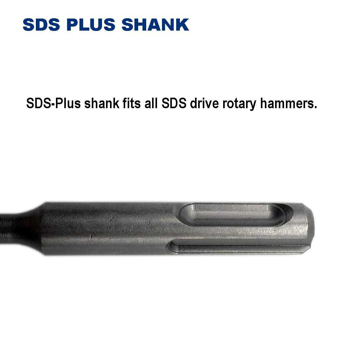 Drill Hulk Carbide-Tipped SDS-Plus Rotary Hammer Drill Bit for Concrete - Image 3