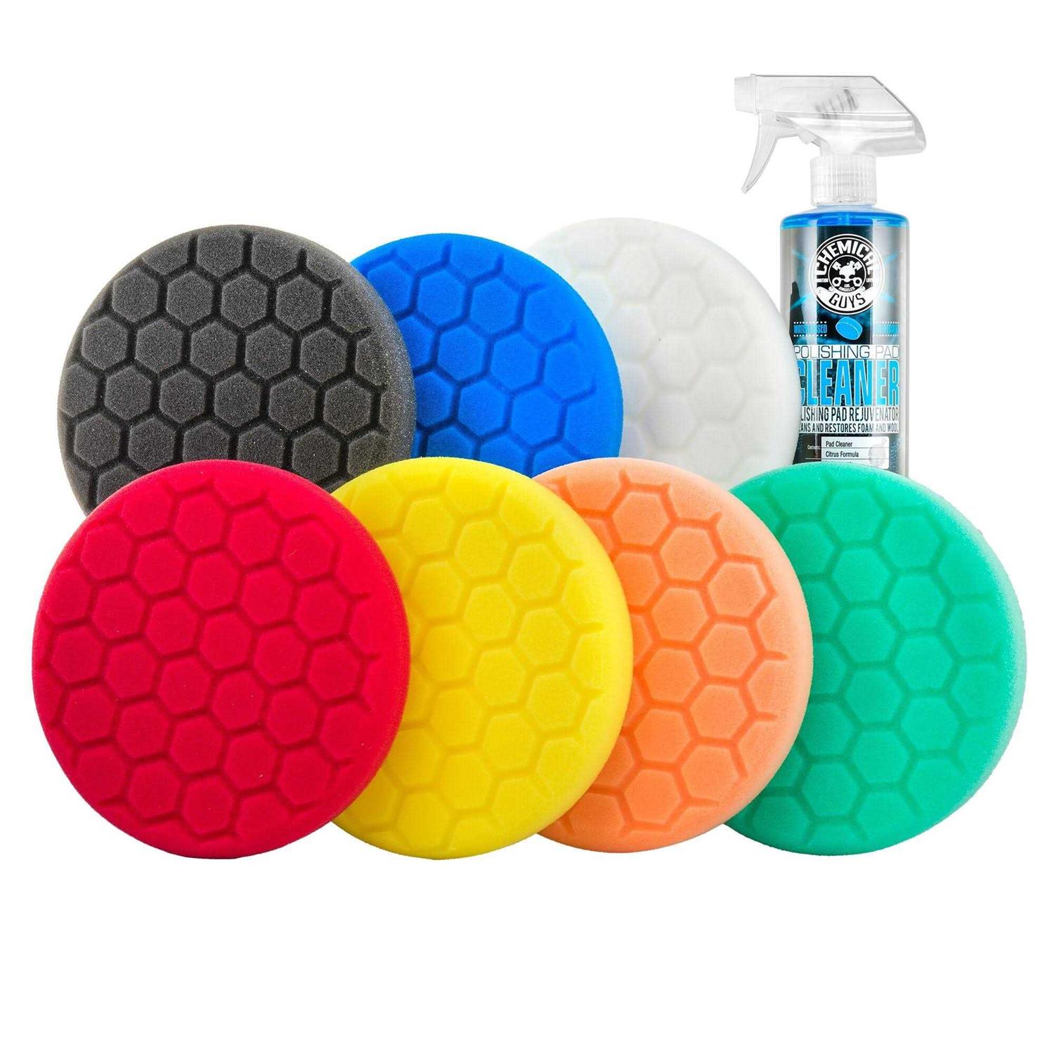 Chemical Guys BUF_HEXKITS_8 Hex-Logic Buffing Pad Kit