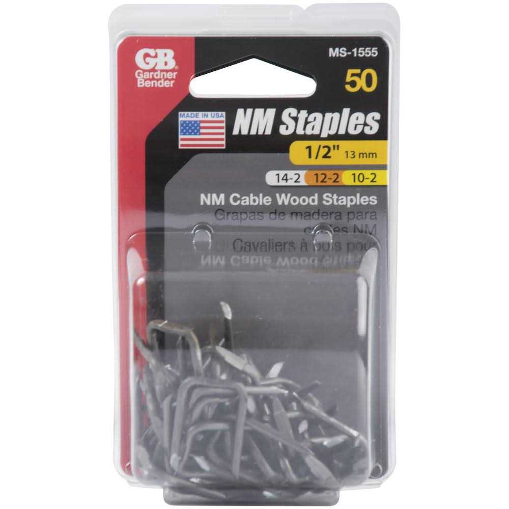 Gardner Bender MS-1555 1/2 in. W Metal Insulated Cable Staple - Image 5