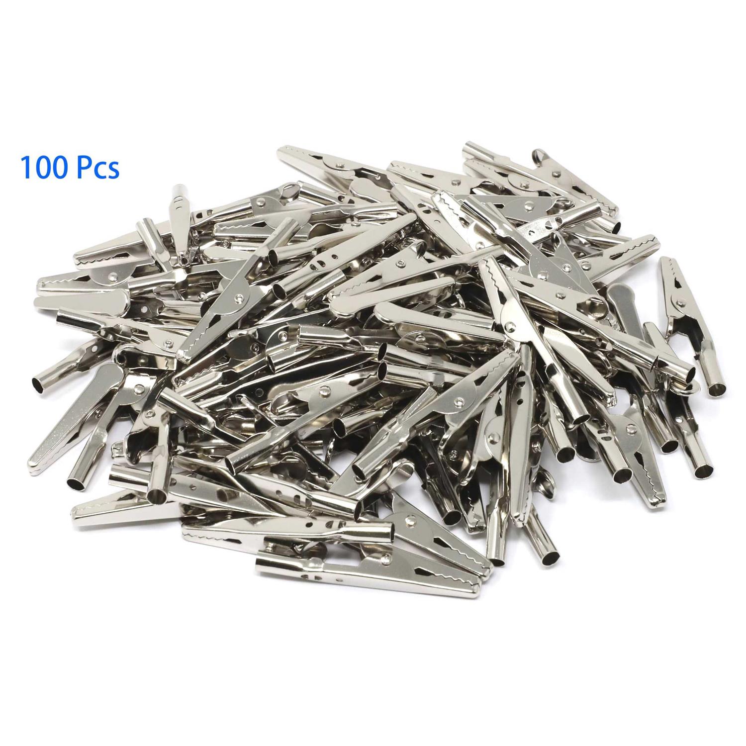 iexcell 100 Pcs 2 Inches / 51 mm Steel Alligator Clips Crocodile Clamps - Image 5