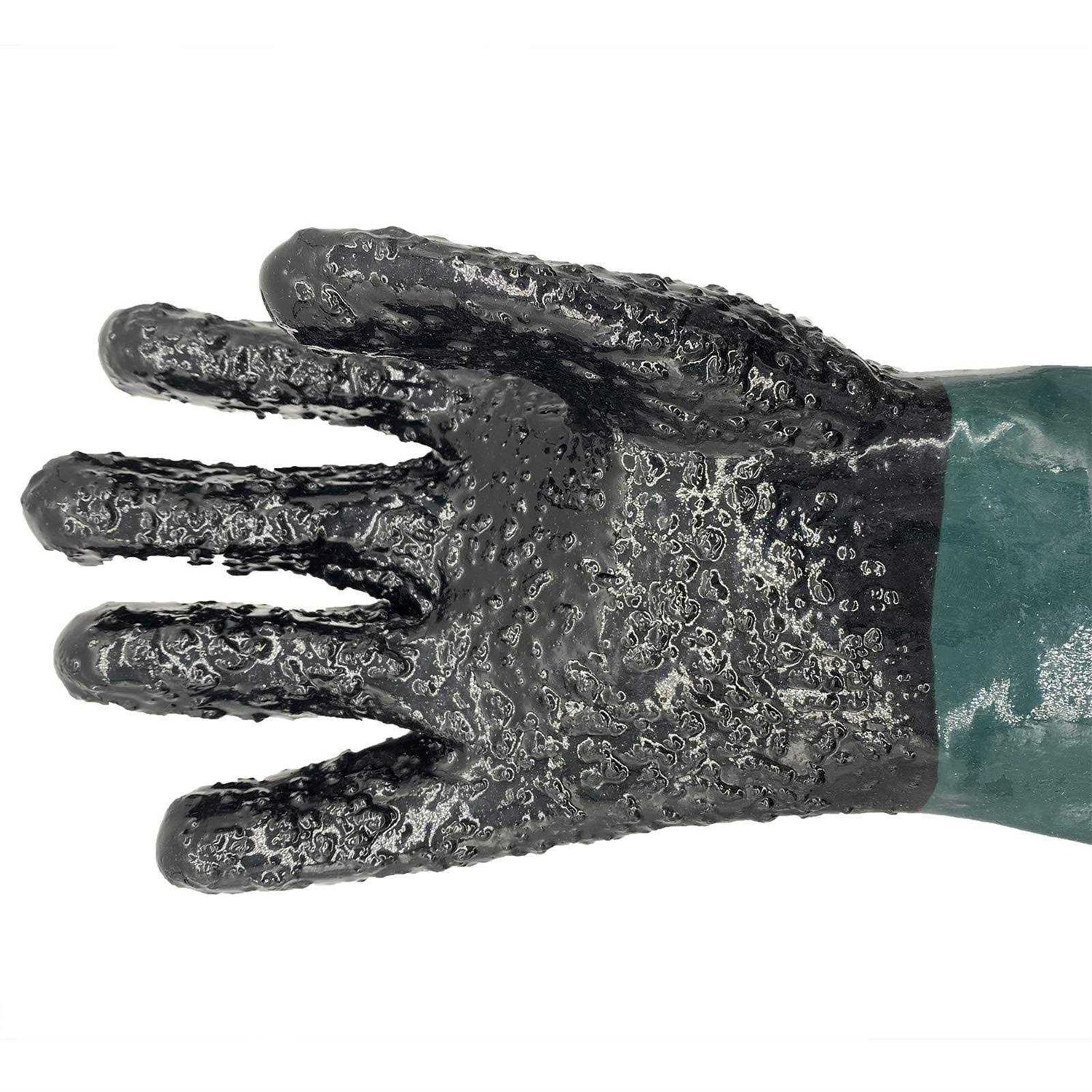 Holdwin Rubber Sandblaster Gloves for Abrasive Blasting be Used on Sandblast Cabinet Sand Blasting Gloves With Particle - Image 4