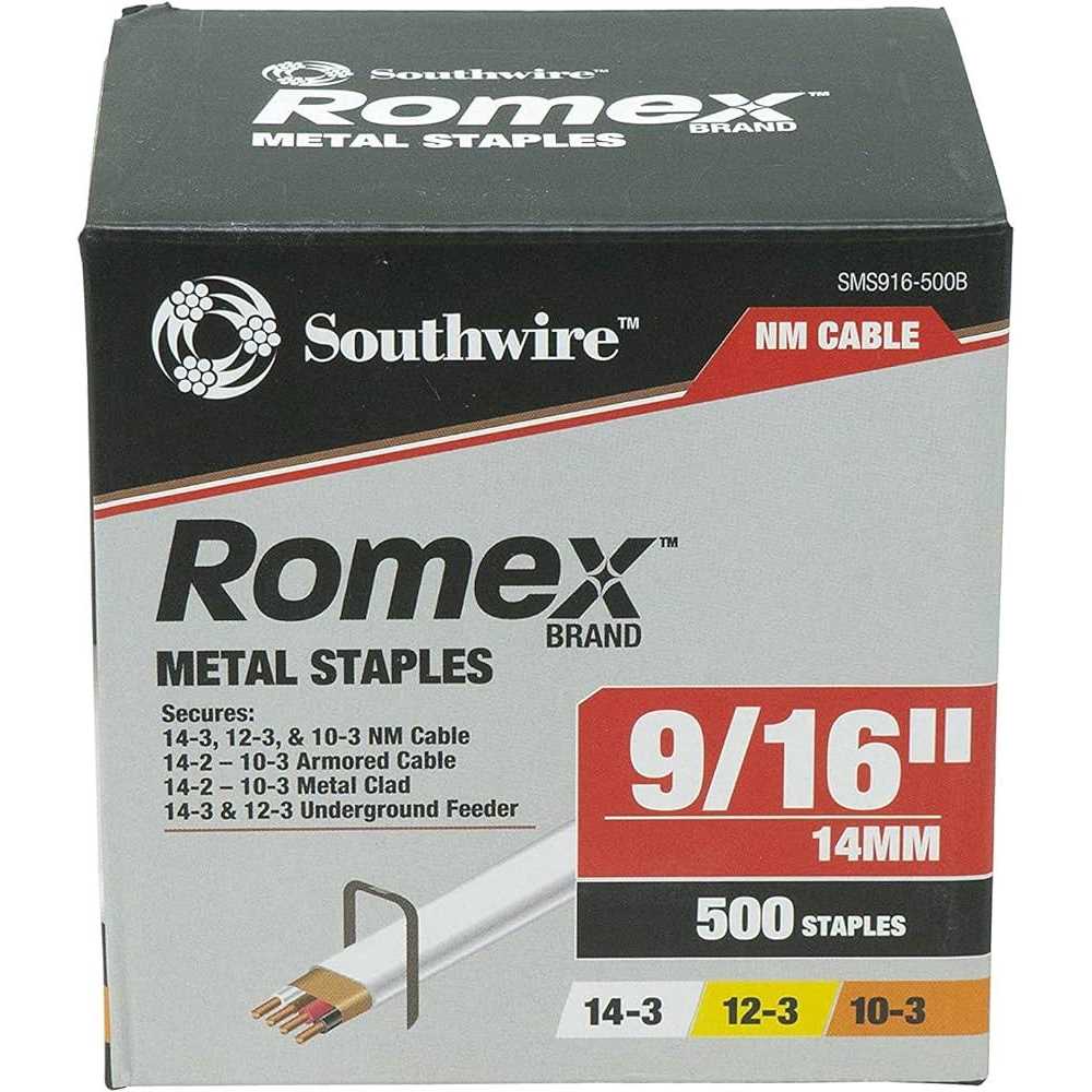 Southwire 9/16 in. Romex Metal Staples - Image 3