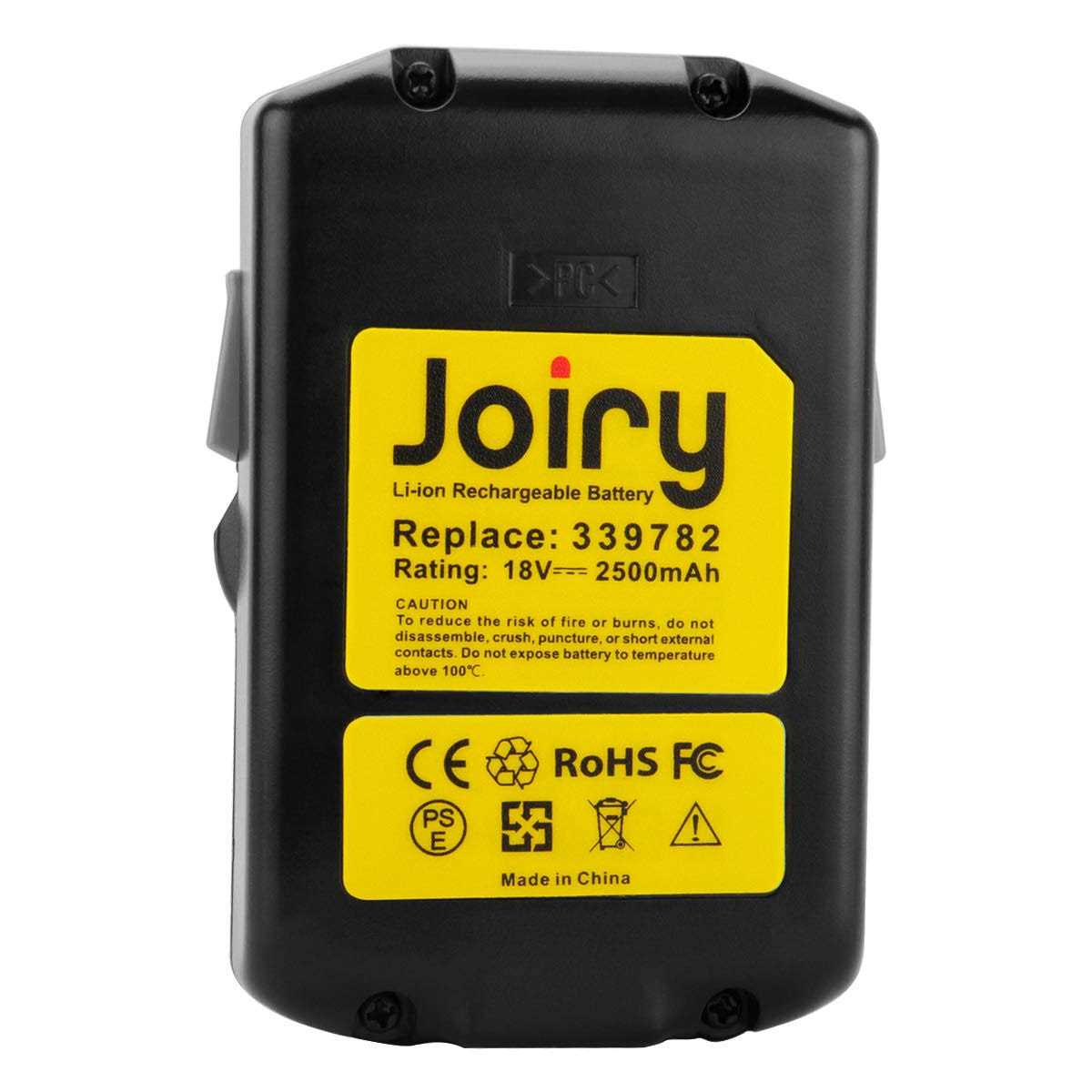 Joiry 18V Battery for Hitachi 2.5Ah Li-ion Replacement BSL1830C BSL1815X BSL1815S BSL1830 339782 330139 330557 - Image 4