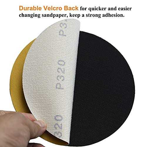 Aiyard 6-inch No-hole Hook and Loop Sanding Discs Random Orbital Sandpaper for Automotive and Woodworking - Image 5