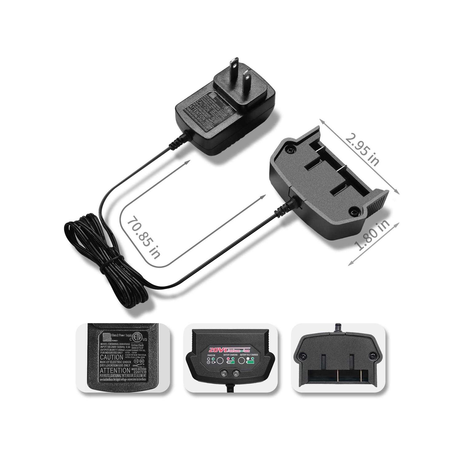 20V Max Lithium Ion Battery Charger Compatible with Avid Power 20V Batteries - Image 5