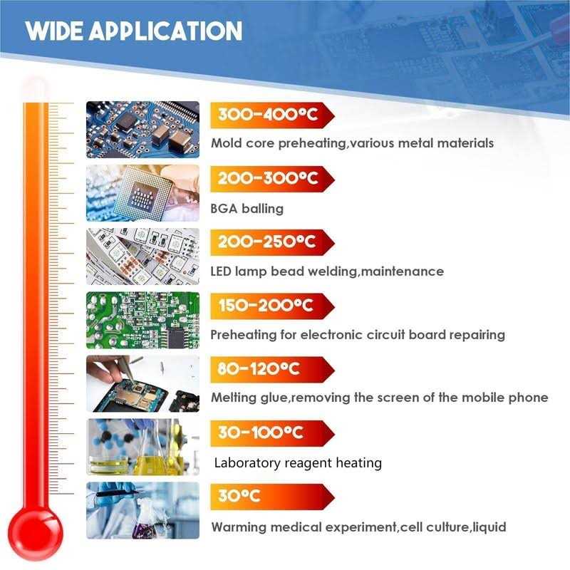 Soiiw 110v 850w Soldering Hot Plate Led Microcomputer Electric Preheat Soldering Station Welder Hot Plate Rework Heater Lab - Image 5
