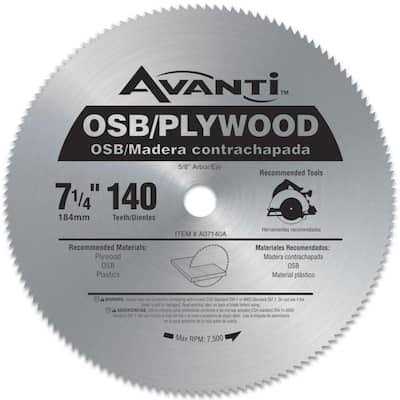 Avanti 7-1/4 in. x 140-Teeth OSB/Plywood Saw Blade A07140A - Image 5