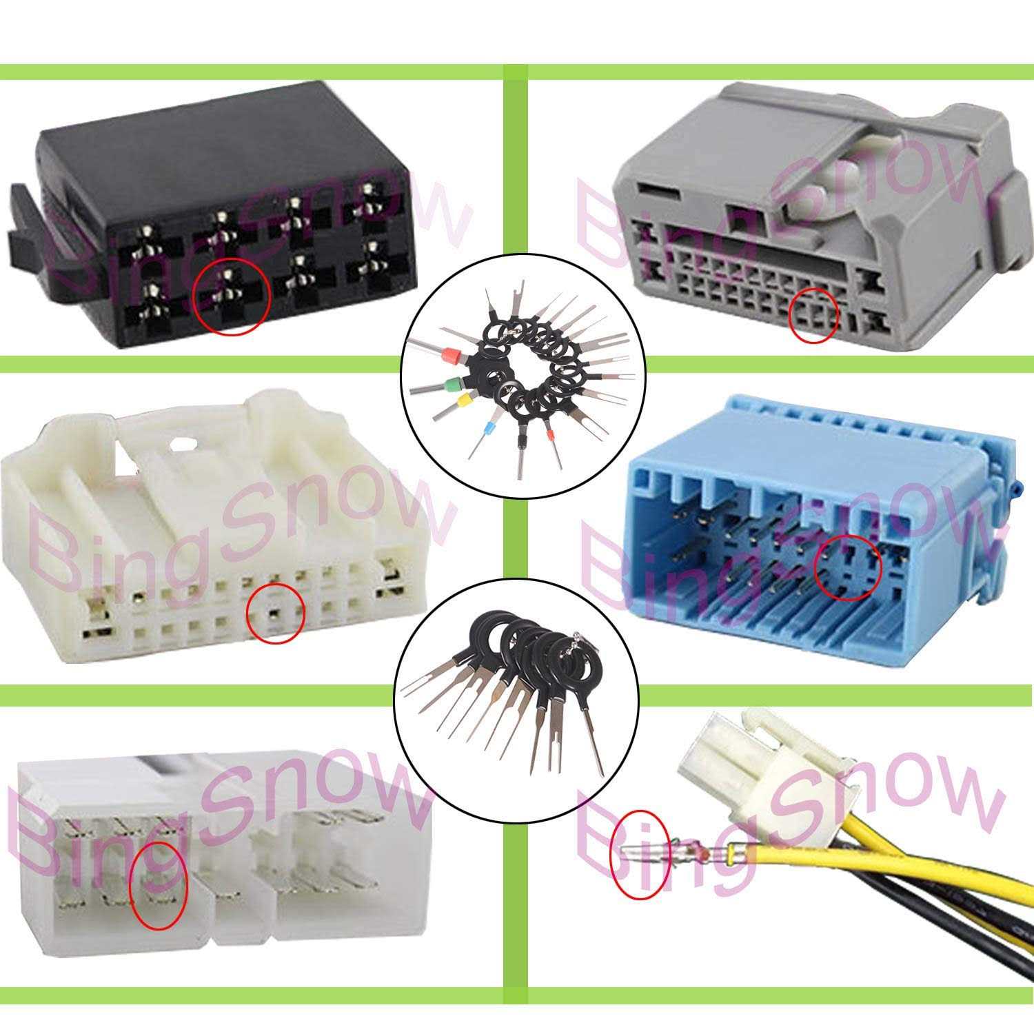 70 Pcs Terminal Removal Key Tool Cpwufiyd Terminal Pin Extractor Puller Repair Remover Key Tools for Most Connector Terminal - Image 4