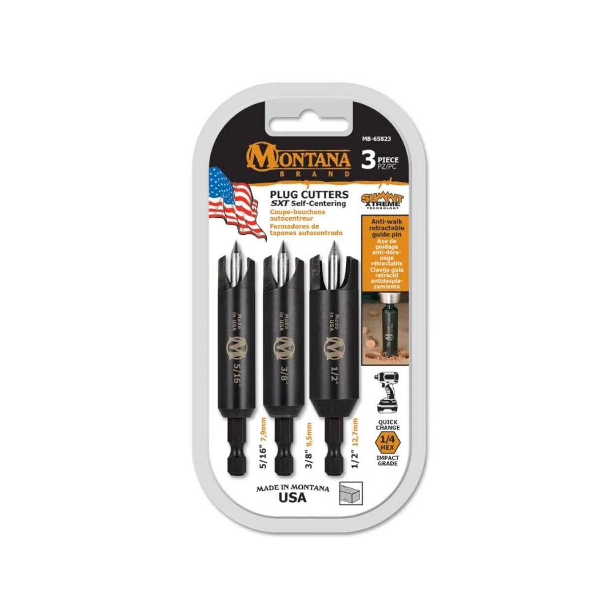 Montana Brand Self-Centering Plug Cutter Set - Image 3