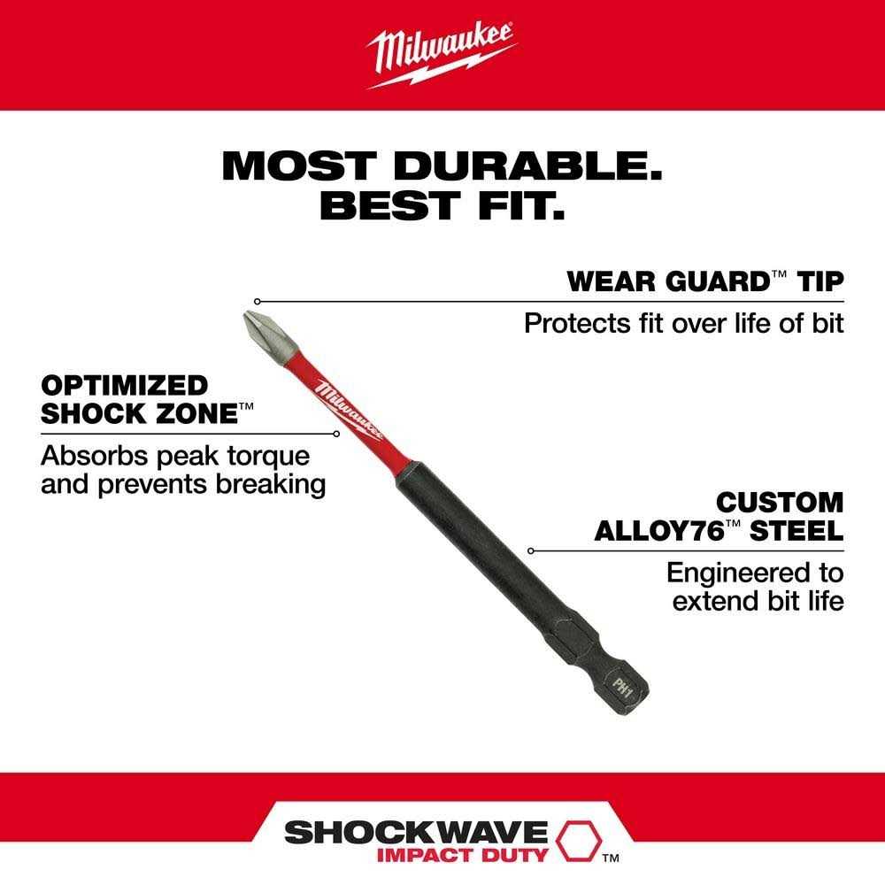 Milwaukee 48-32-4578 SHOCKWAVE Torx T20 Impact Driver Bit - Image 4