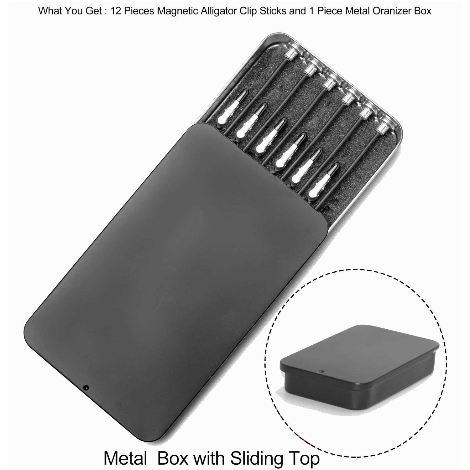 Model Painting Stand Base Holder and 12PCS Magnetic Bendable Alligator Clip Sticks Set Modeling Tools for Airbrush Hobby Model Parts - Image 3