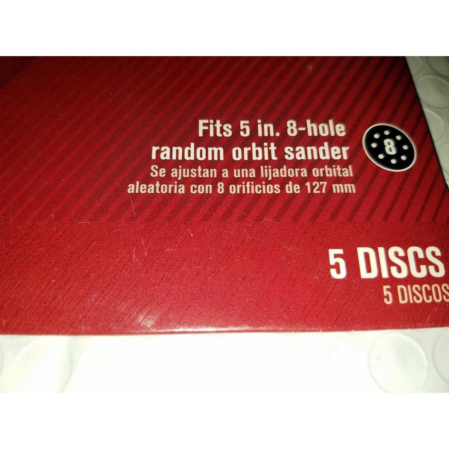 Ace Hook and Loop Sanding Disc 220 Grit 8 Hole 5 pk - Image 3