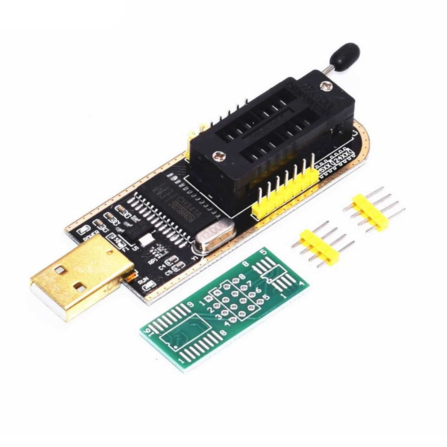 WWZMDiB CH341A Programmer & Removable SOP8 Test Clips Organizer SOIC8 SOP8 Flash Chip IC Test Clips Socket CH341A 24 25 Series EEPROM Flash BIOS USB - Image 4