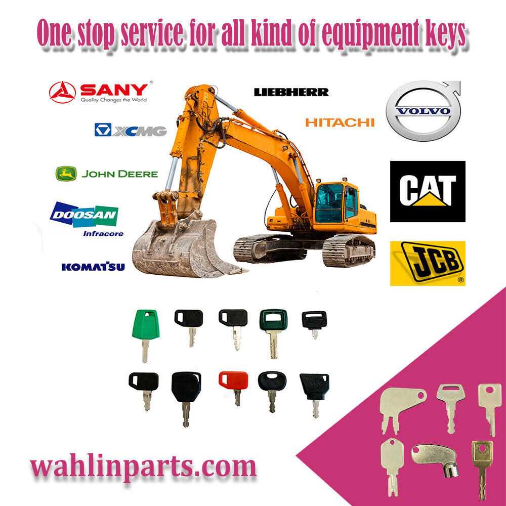 Wah Lin Parts 100 Construction Heavy Equipment Key Set for Various Machines - Image 3