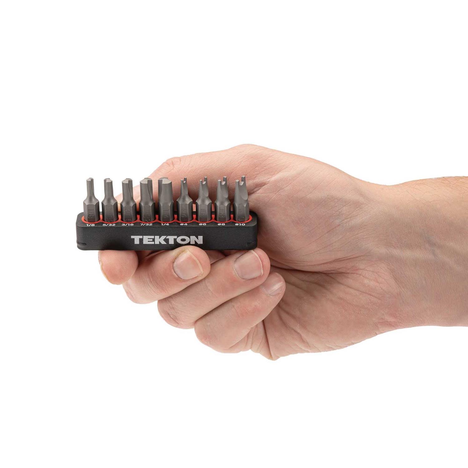 1/4 in. Clutch and Spanner Security Bit Set with Rail - Image 3