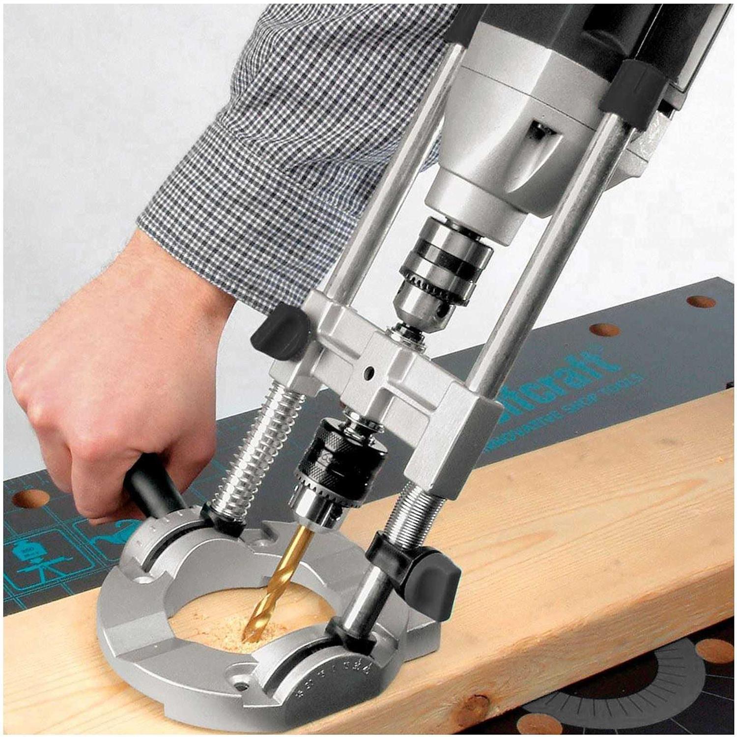 CertBuy Portable Drill Press For Hand Drill, Multi-Angle Drill Guide Attachment For 1/4 Inch and 3/8 Inch Adjustable Angle Drill Holder Guide - Image 4