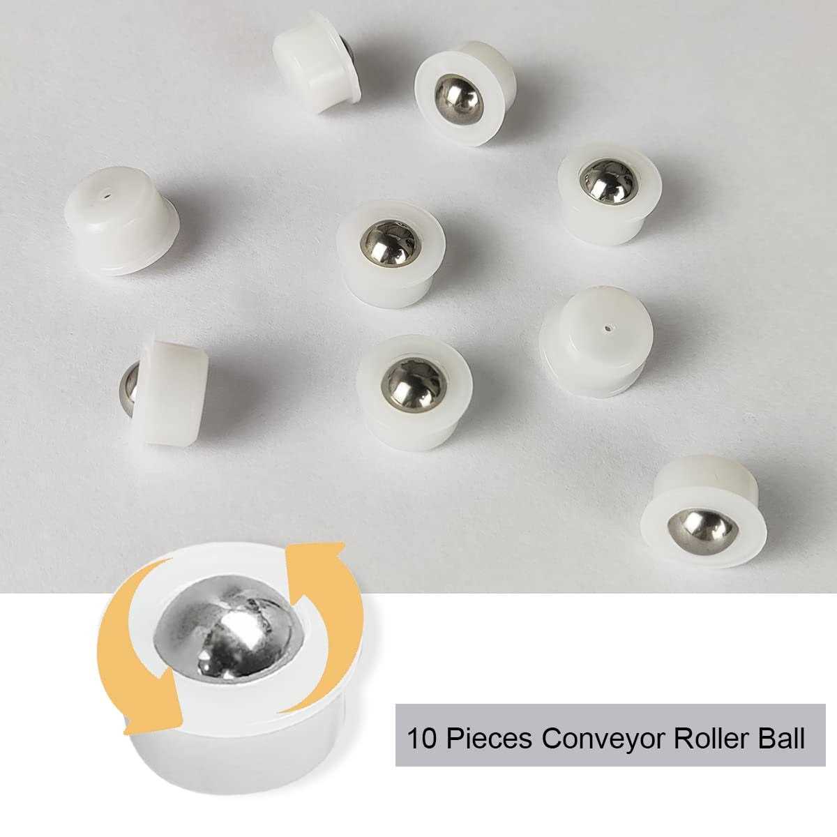 CHUANGRONG-US 10 Pieces Mini Ball Transfer Bearing Table Conveyor Roller Ball for Transmission - Image 2