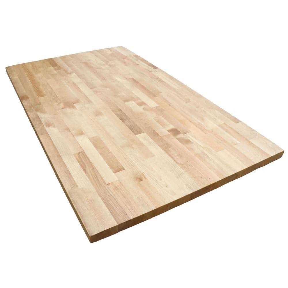 HARDWOOD REFLECTIONS Unfinished Birch D x 1.5 in. T Butcher Block Countertop - Image 5