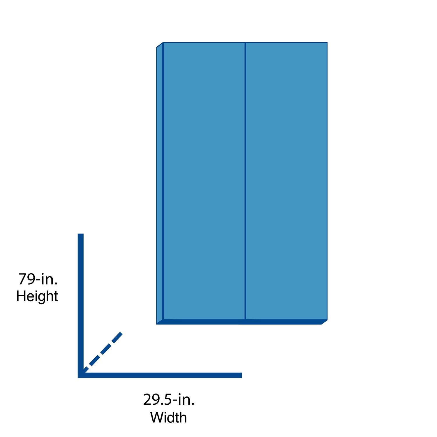 Masonite Traditional 80-in 6-panel Hollow Core Primed Molded Composite Bifold Door Hardware Included - Image 3