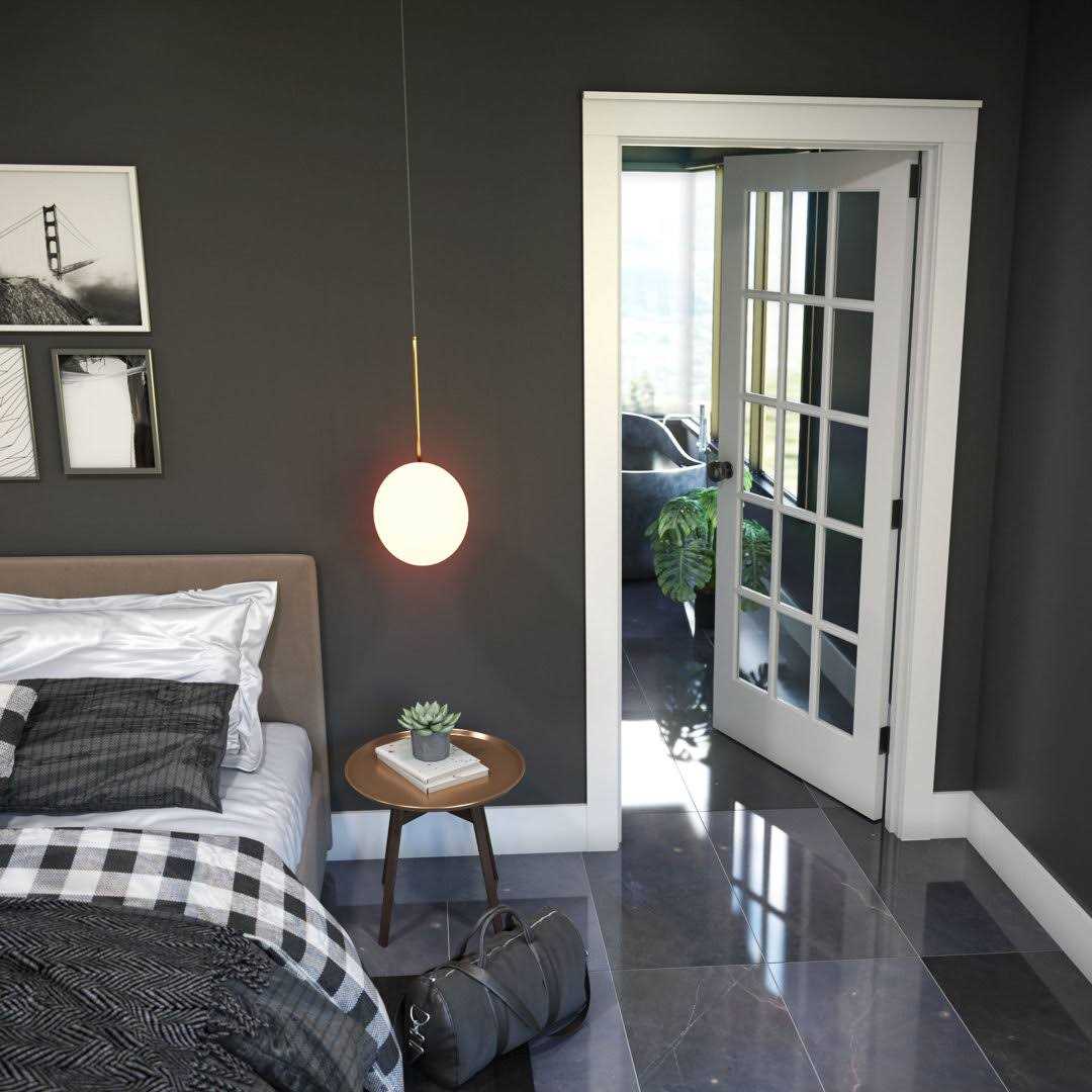 EightDoors 80 x 15-Lite French Clear Glass White Prefinished Solid Wood Core Door - Image 5