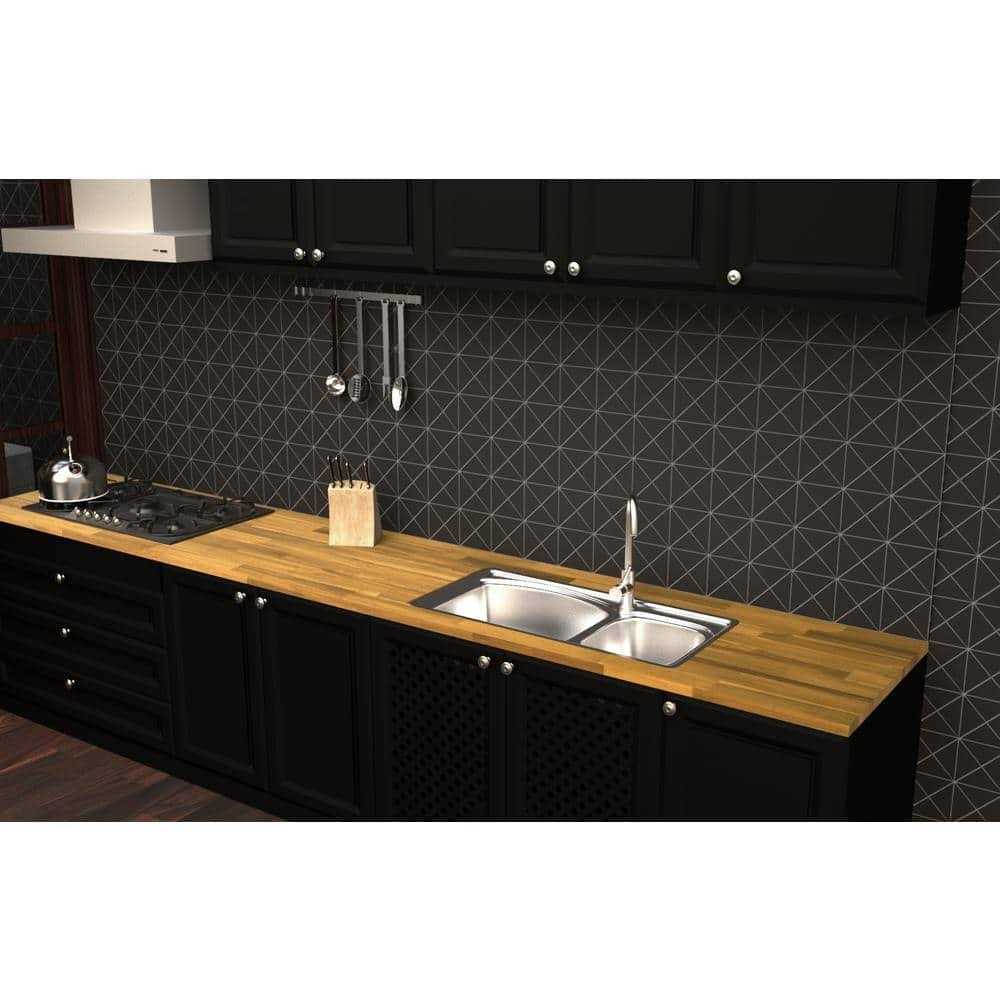 Interbuild Acacia 6 ft. L x D x 1.5 in. T Butcher Block Countertop - Image 3