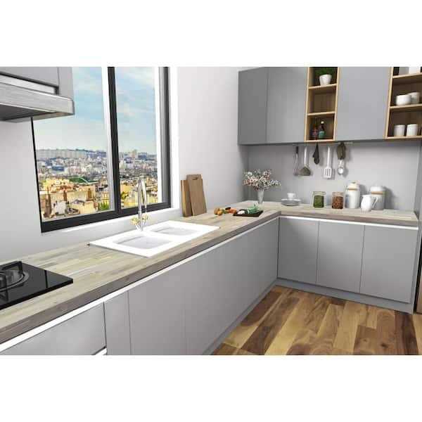 Interbuild Acacia 6 ft. L x D x 1.5 in. T Butcher Block Countertop - Image 3