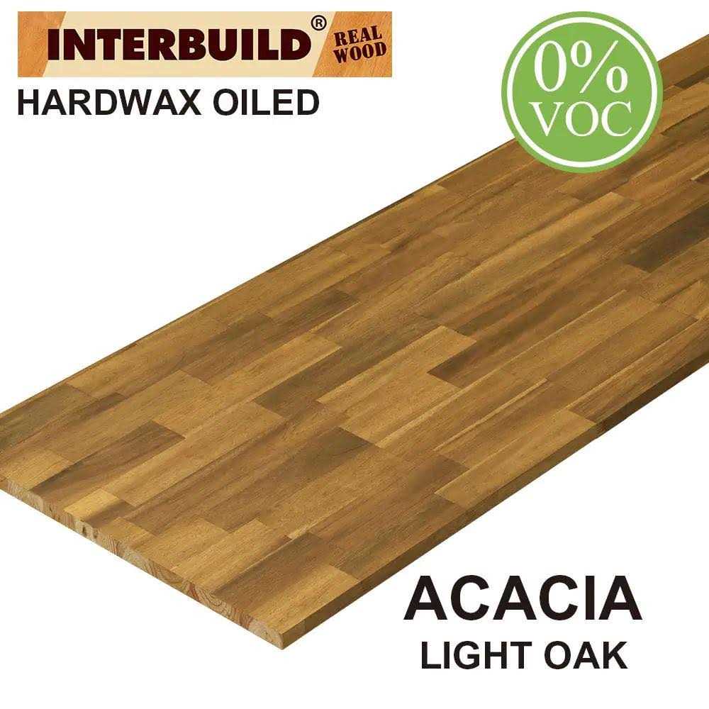 Interbuild Acacia 6 ft. L x D x 1.5 in. T Butcher Block Countertop - Image 5