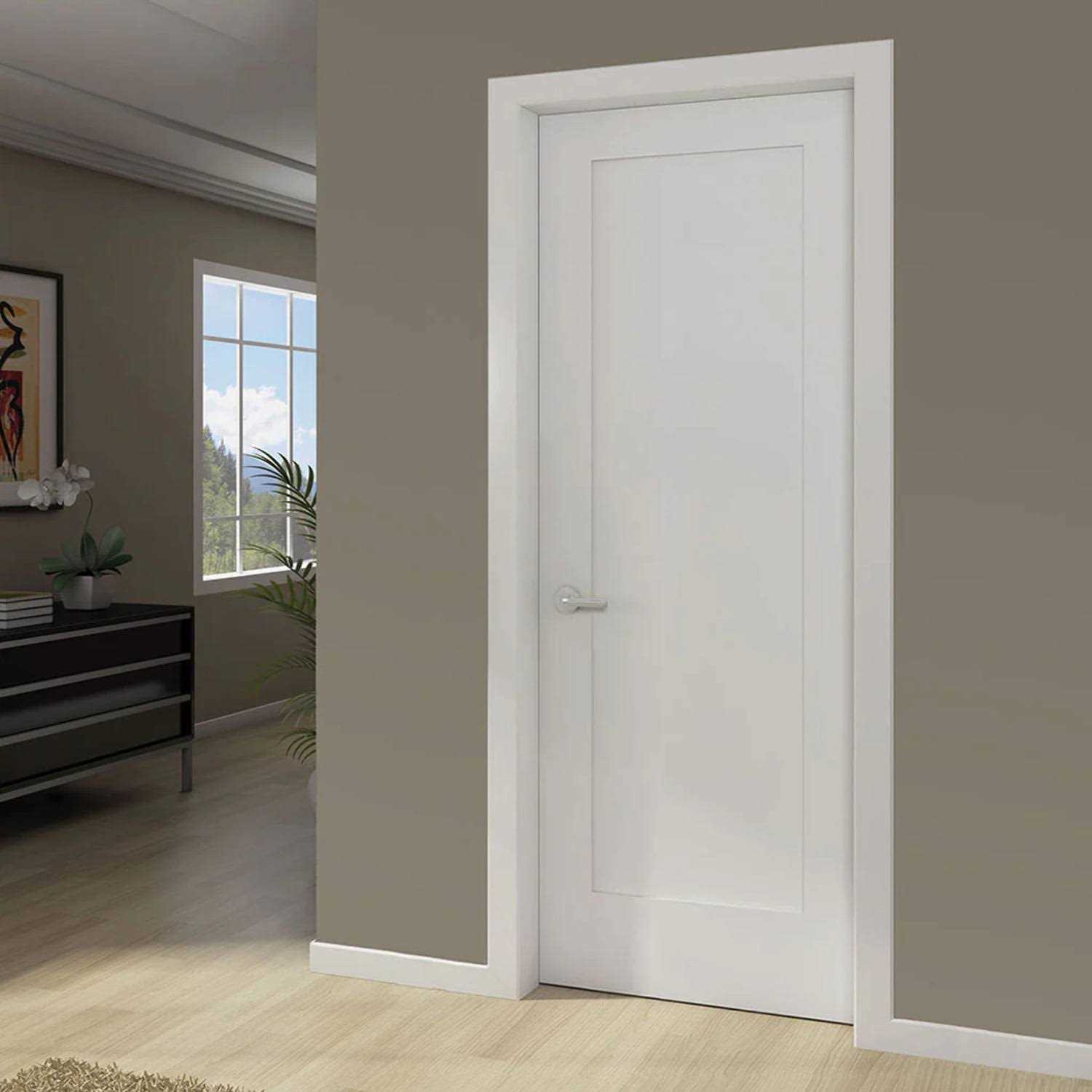 Kimberly Bay Paneled Solid Wood Primed Standard Door - Image 3