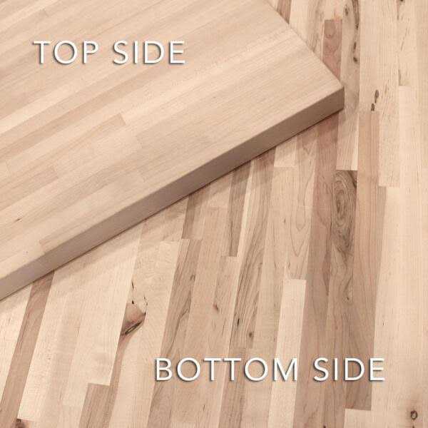 Hardwood Reflections Unfinished 25 in. D x 1.5 in. T Butcher Block Countertop - Image 3