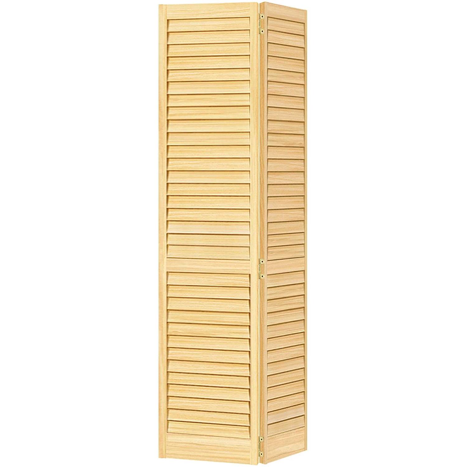 Kimberly Bay Louvered Wood Primed Bi-Fold Door - Image 5