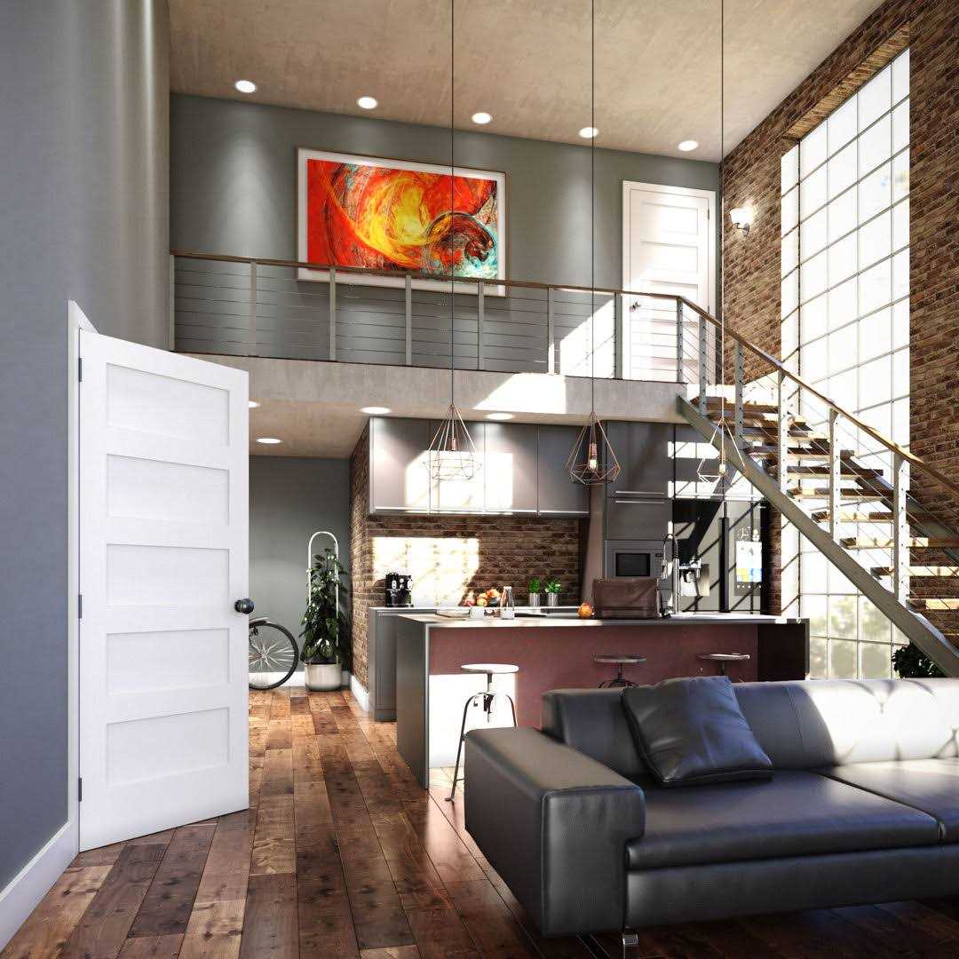 EightDoors 80 1-3/8 Shaker White Primed Solid Core Wood Interior Slab Door - Image 4