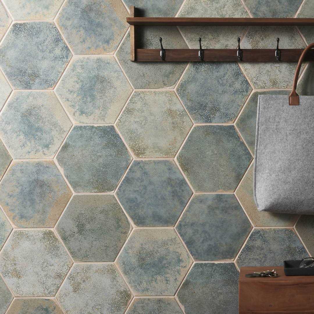 Ivy Hill Tile Mandalay Hex 9.13 in. x 10.51 in. Polished Porcelain Floor and Wall Tile - Image 5