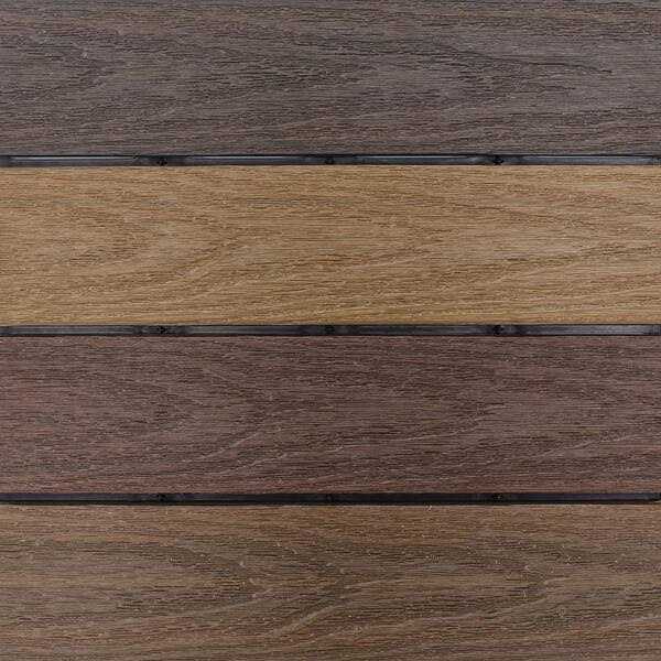 NewTechWood UltraShield Naturale 1 ft. x 1 ft. Composite Quick Deck Outdoor Deck Tile Sample - Image 3
