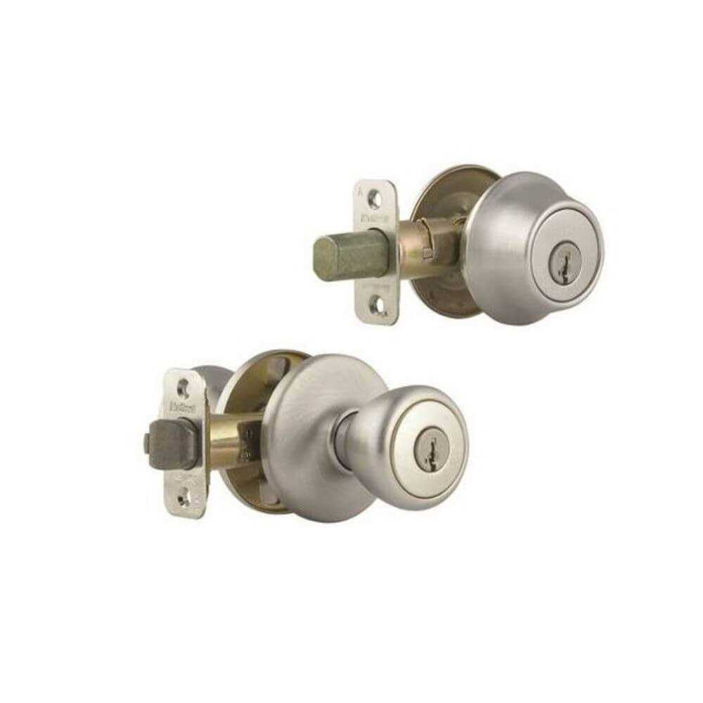 Kwikset Combo Keyed Entry Tylo Knob with Single Cylinder Deadbolt - Image 3
