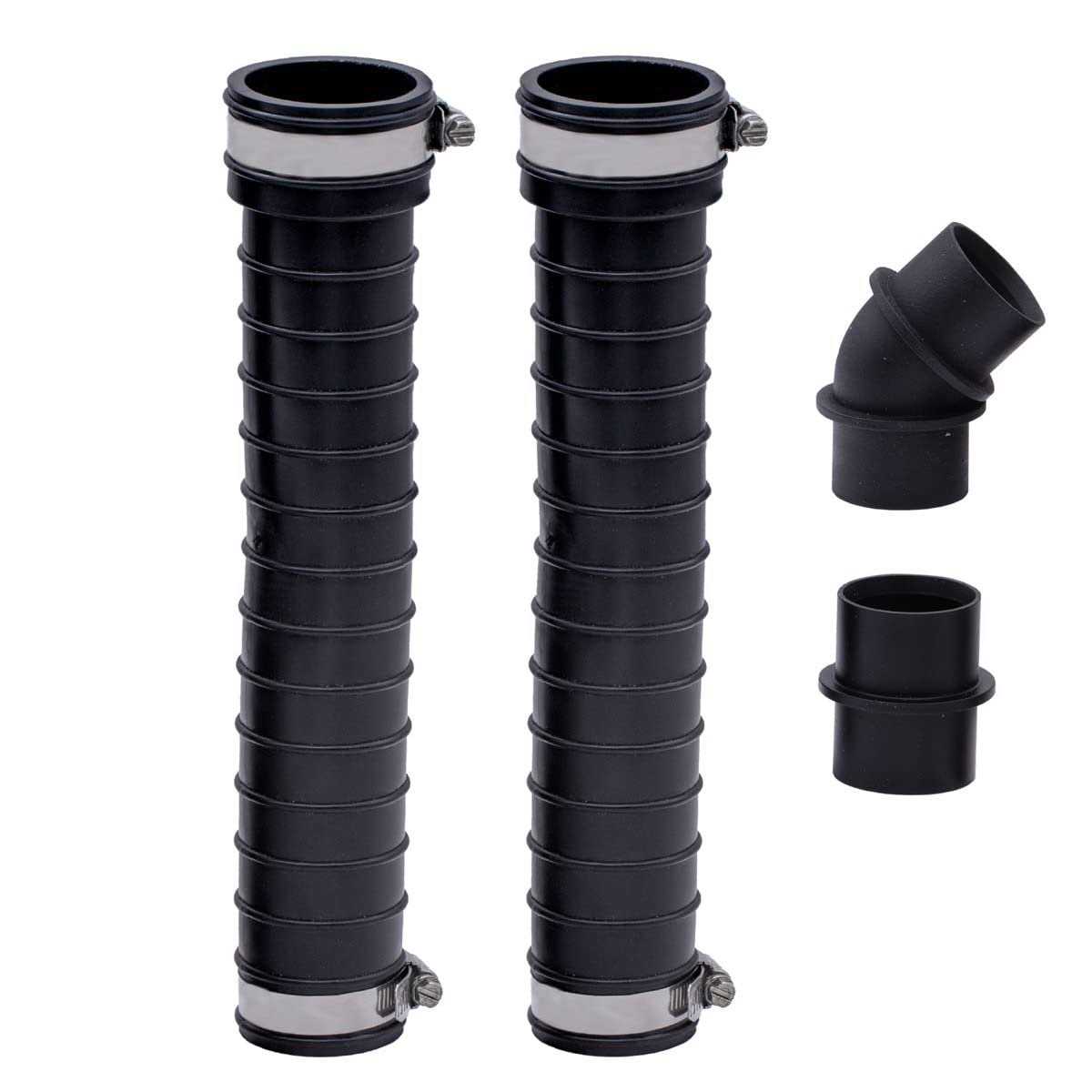 Fernco QwikFlex Flexible Pipe Connector Kit for Offset or Hard To Reach 1-1/2-in. SCH40 PVC DWV Connections - Image 5