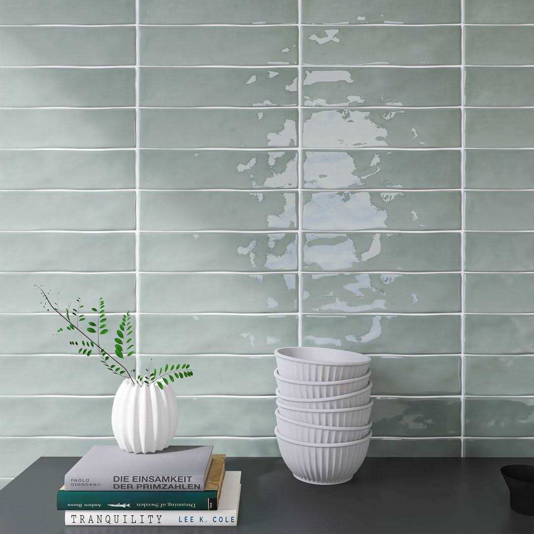 MOLOVO Kezma 2.95 in. x 11.81 in. Polished Ceramic Subway Wall Tile - Image 3