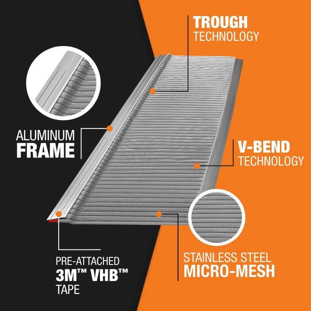 Gutter Guard by Gutterglove 4 ft. L x 5 in. W Stainless Steel Micro-Mesh Gutter Guard - Image 4