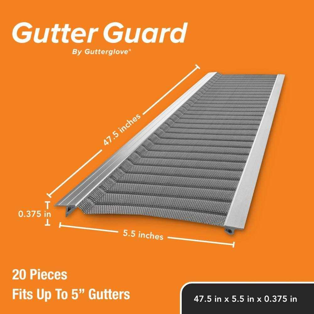 Gutter Guard by Gutterglove 4 ft. L x 5 in. W Stainless Steel Micro-Mesh Gutter Guard - Image 5