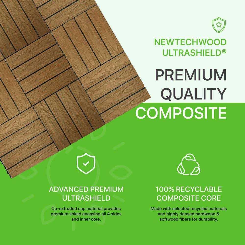 NewTechWood European Siding System 7.7 in. x 96 in. Composite Belgian Board Siding - Image 5