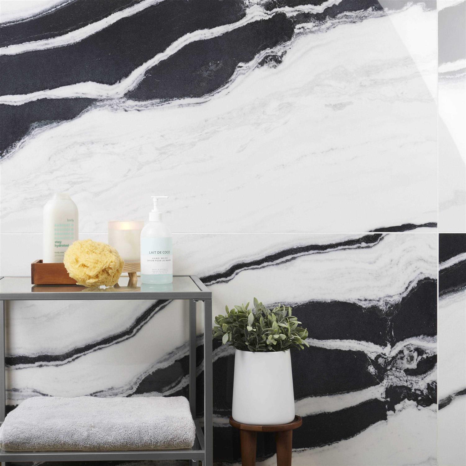 Ivy Hill Tile Magnus 23.62 in. x Polished Porcelain Marble Look Floor and Wall Tile - Image 5