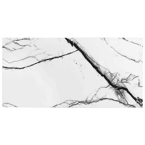 Ivy Hill Tile Magnus 23.62 in. x Polished Porcelain Marble Look Floor and Wall Tile - Image 4