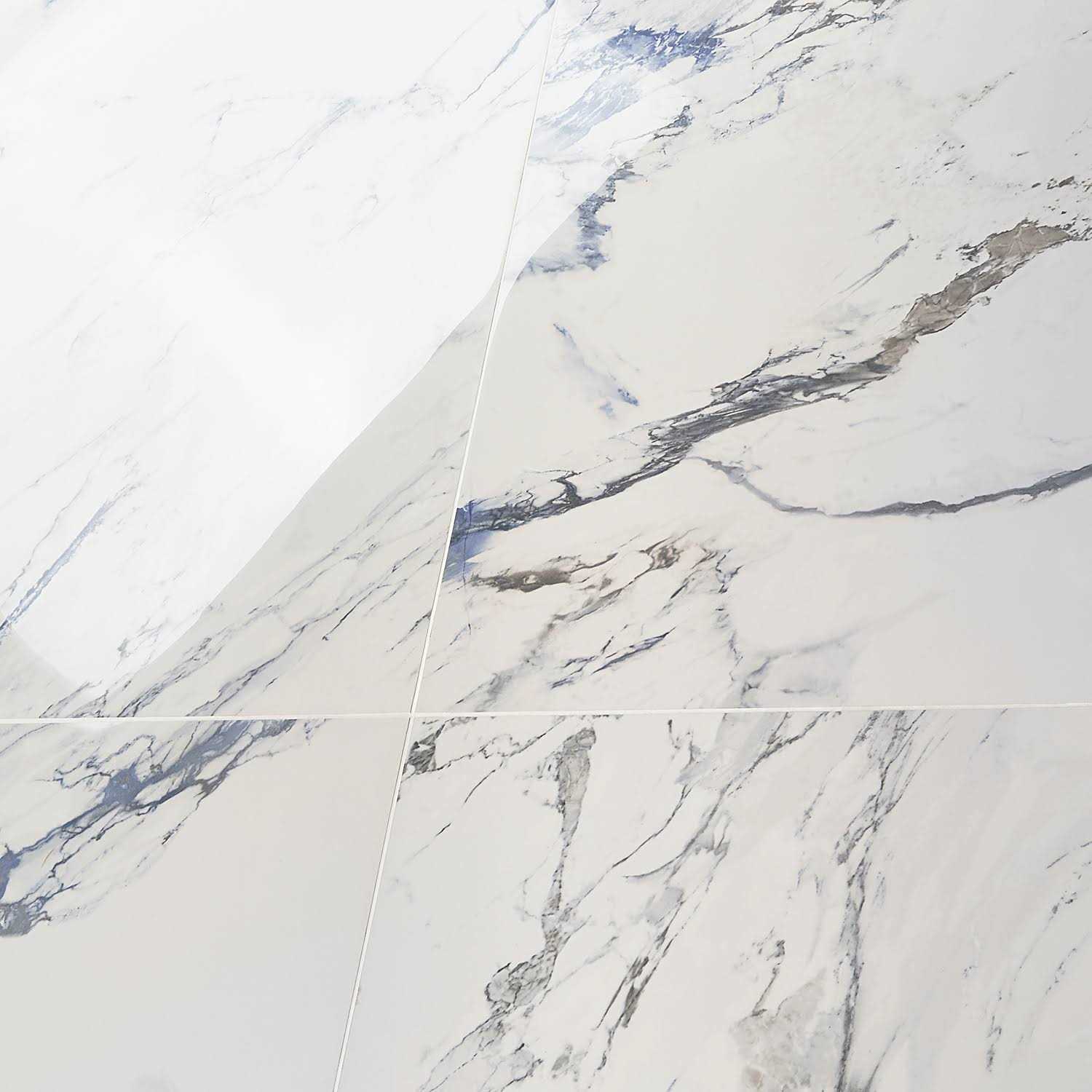 Ivy Hill Tile Calacatta Indigo 24 in. Polished Porcelain Floor and Wall Tile - Image 3