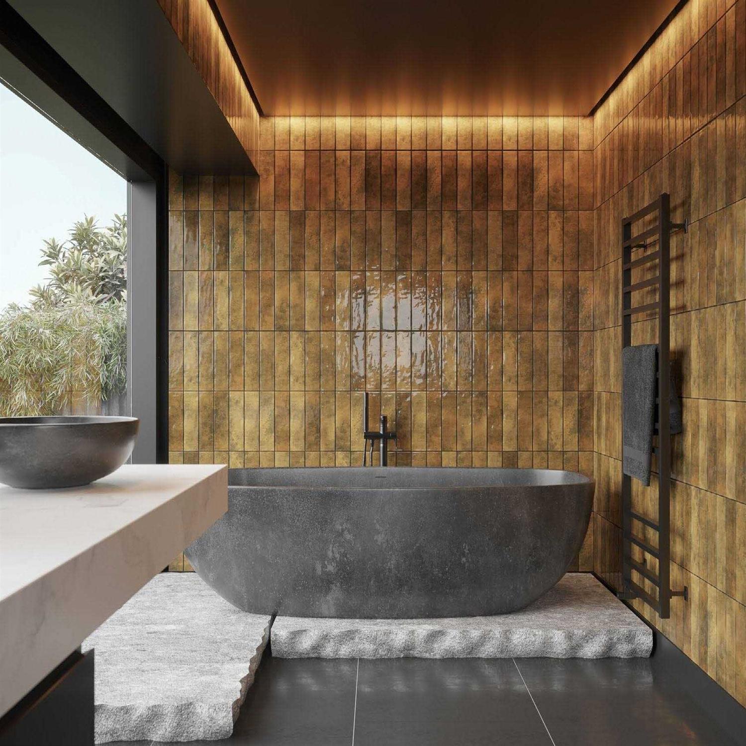 Melanie 3 x 12 Zellige Subway Wall Tiles Qube Tiles - Image 5