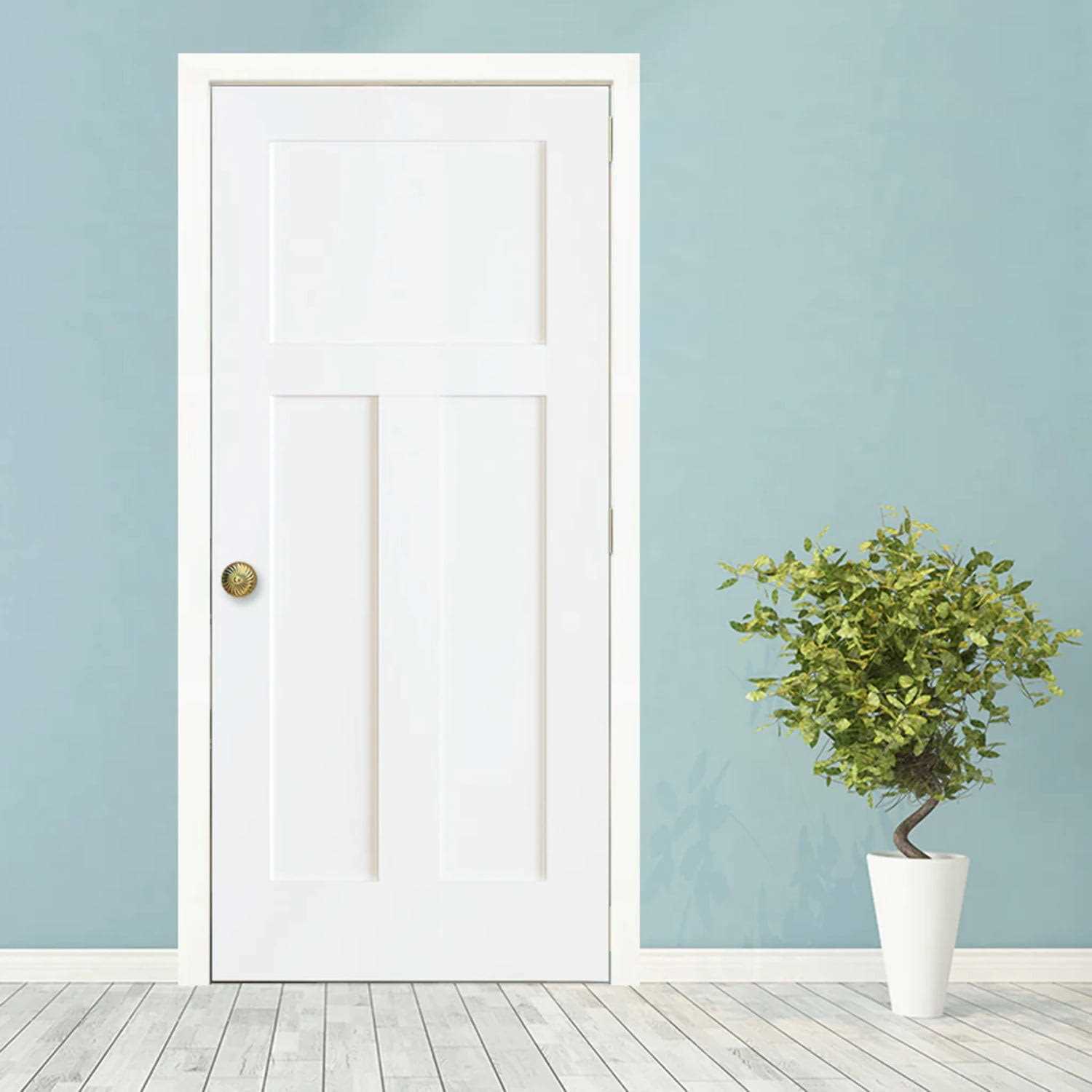 Kimberly Bay Paneled Solid Wood Primed Standard Door - Image 5