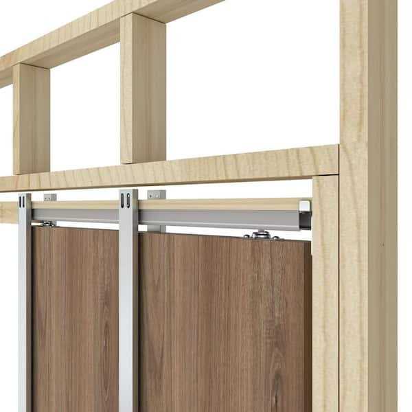 CALHOME Soft Close and Open 24 in. to 36 in. x 80 in. Aluminum Upright Universal Pocket Door Frame for 2 in. x 4 in. Stud Wal - Image 5