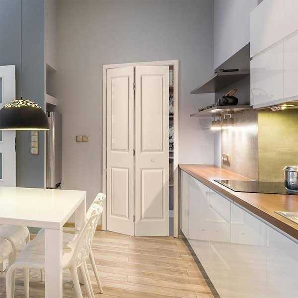 Masonite 2 Panel Square Hollow Core Primed Bi-Fold Door - Image 3