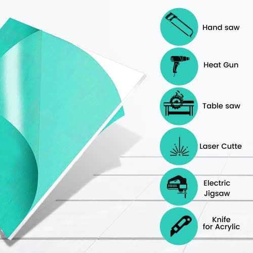 CALPALMY Thick Clear Acrylic Sheets Plexiglass Sheets for Craft Projects, Signs, Sneeze Guard, and More - Image 5