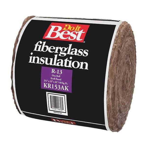 Knauf Insulation R-13 Kraft Faced Fiberglass Insulation Roll 15 in. x 32 ft - Image 4
