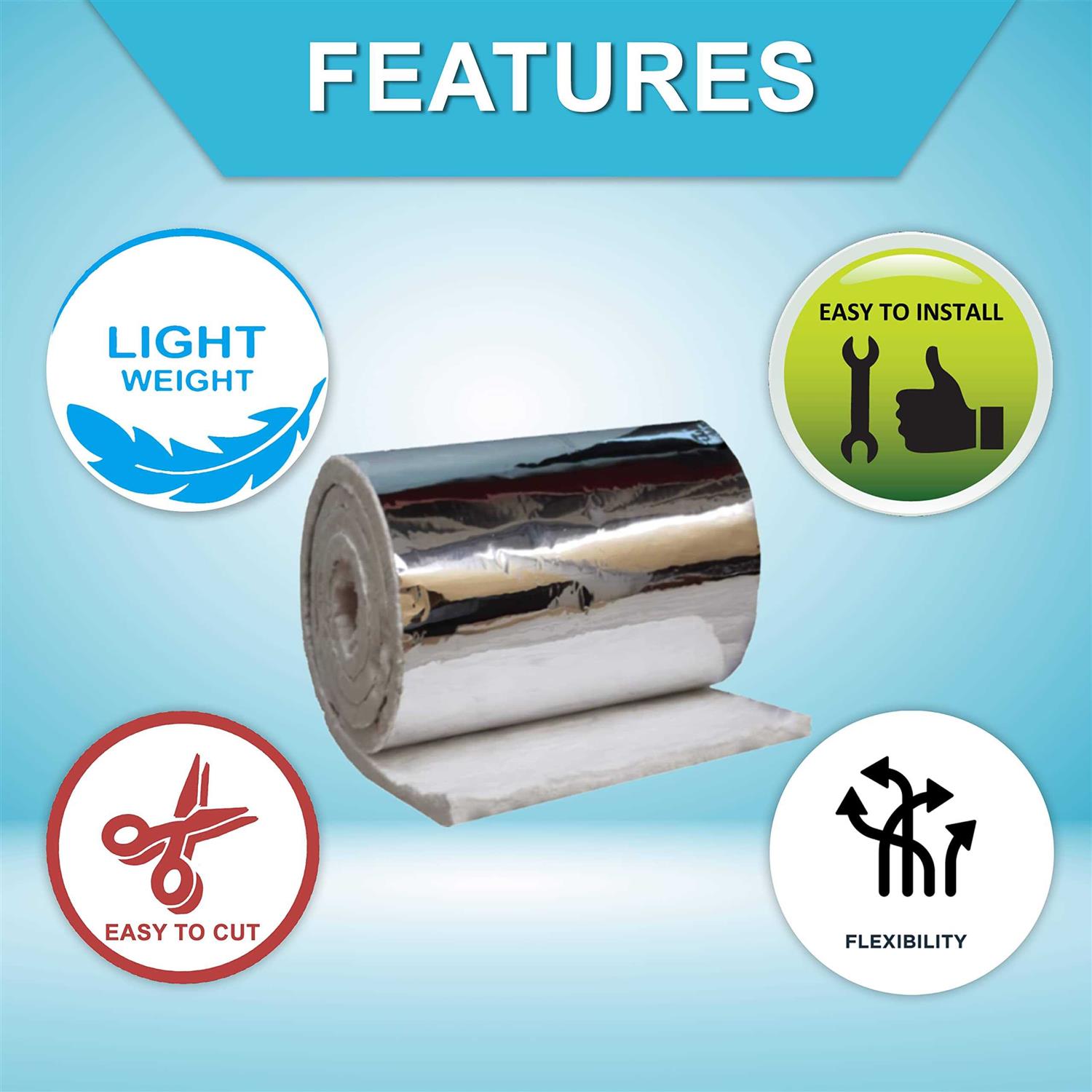 Simond Store Aluminum Foil Faced Ceramic Fiber Blanket Density - Image 5