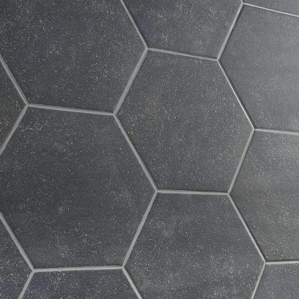 Ivy Hill Tile Sanskrit Black 9 in. Hex Matte Porcelain Floor and Wall Tile - Image 3
